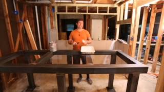 Making a Steel Aquarium Stand - Prime and Paint This is part of a series of videos on making a steel aquarium stand for a large in wall aquarium. In this video I discuss how to prime