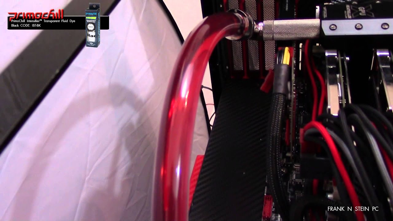 Primochill Intensifier Black Dye - deepening the Blood Red coolant