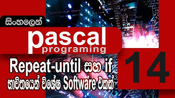 #14. Special software using repeat-until Loop and if Statement | Pascal Programming | (SINHALA)