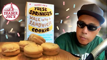 TRADER JOE’S THESE SPRINKLES SANDWICH COOKIES