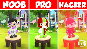 NOOB vs PRO vs HACKER - Tag with Ryan new skin ryan | android ios gameplay 1080p 60fps landscape