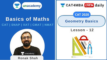 L12 | Geometry Basics | Quantitative Ability | CAT4MBA | Ronak Shah