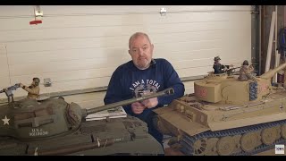 1/6 scale Armortek Hetzer Jagdpanzer 38 (Vid 23)waiting for the rain to stop, I work on my Tiger.