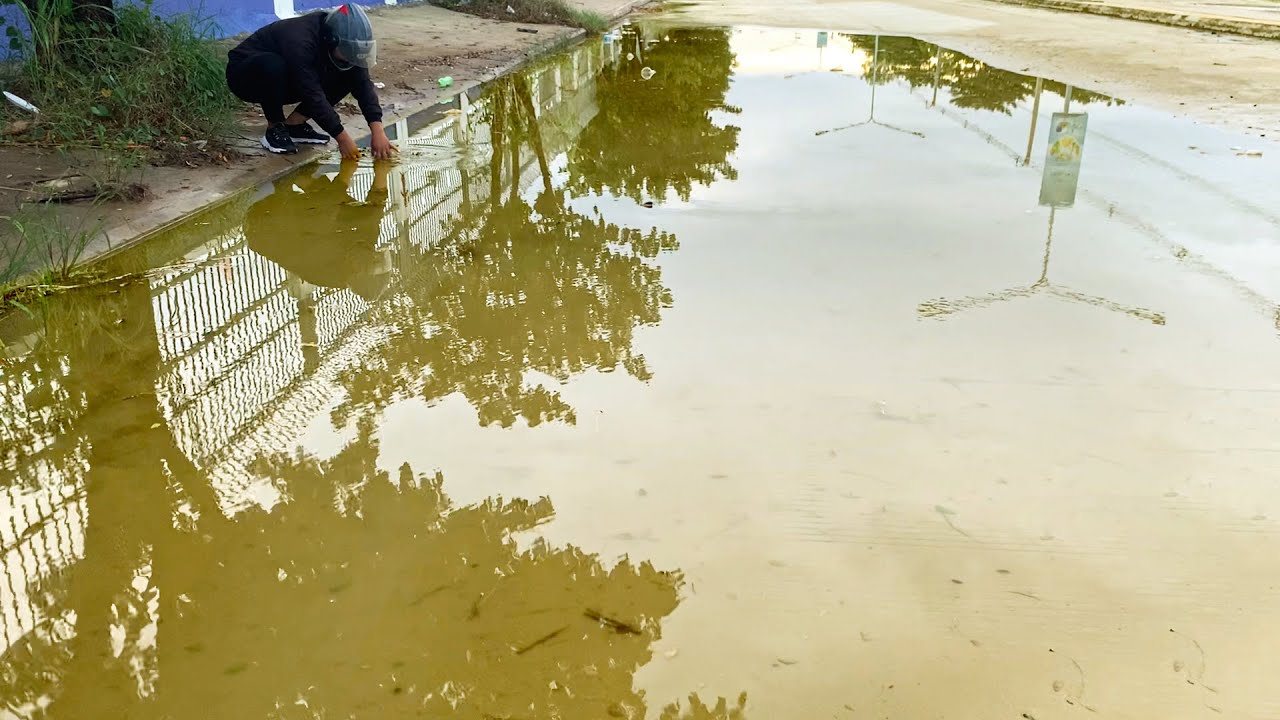 Clearing the Path: Unclogging a Storm Drain for Smooth Water Flow - YouTube