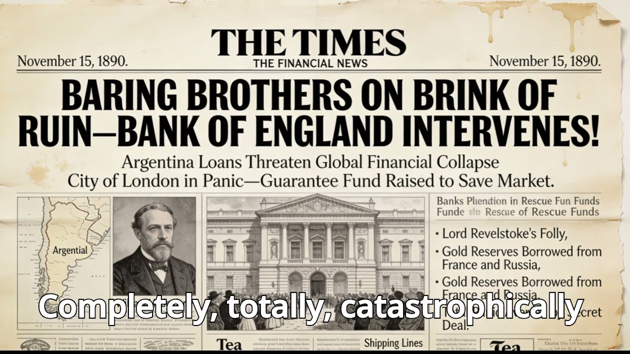 1890 год: Крах британского банка вызвал глобальную панику — один человек предвидел это.