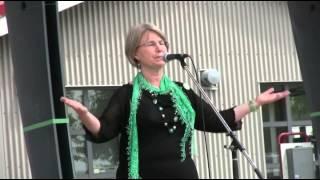 Lynne Quarmby, Green MP Candidate for Burnaby North - -Seymour at Rally May 31 2015,