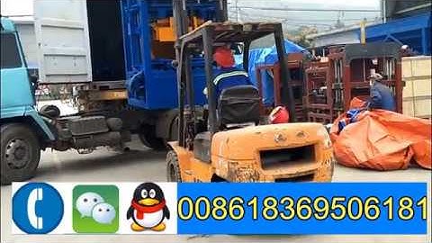 Transport QT4-24B semi automatic block machine to client