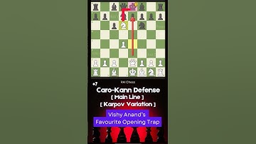 Vishy Anand Favourite Opening Trap | Caro Kann Defense Main Line, Karpov Variation #carokanndefense