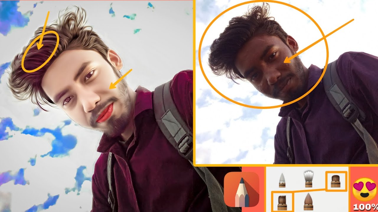 Oily face smooth editing tricks | face smooth editing | autodesk sketchbook editing tutorial