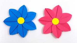 🌸 How to make Paper Flowers | Easy Paper Flowers | Origami flower Tutorial Flowers crafts with paper