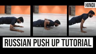 Russian Push up Tutorial Hindi| How to do a Russian Push up? | Push ups Variation #calisthenicsindia