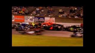 Wild 13 Car Crash at Bowman Gray Stadium (Robbie Brewer Flip)