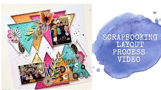 12x12 Scrapbooking Layout - 100 days