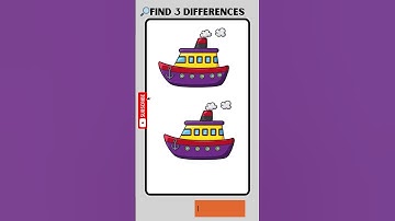 🔎FIND 3 Differences! #shorts #164