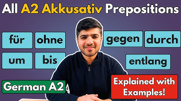 Akkusativ Prepositions in A2 | Explained with Examples | German A2 Course