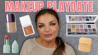 TRYING NEW Makeup! Sigma Cool Neutrals Palette, Urban Decay Face Bond, Queen Musia and RMS 2024