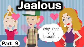 Jealous part 9 | Animated story | English story | learn English | Simple English