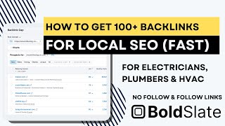 How To Get 100+ Backlinks FAST for Local SEO (Plumbers, Electricians, and HVAC Companies)