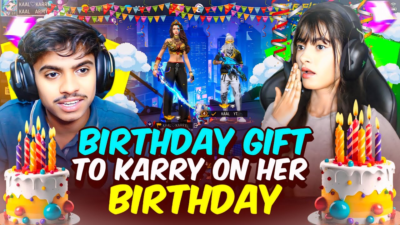 🎉 Karry ka Birthday Special | Free Fire Masti with My GF 😤 Free Fire