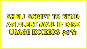 Unix & Linux: Shell script to send an alert mail if disk usage exceeds 90% (5 Solutions!!)