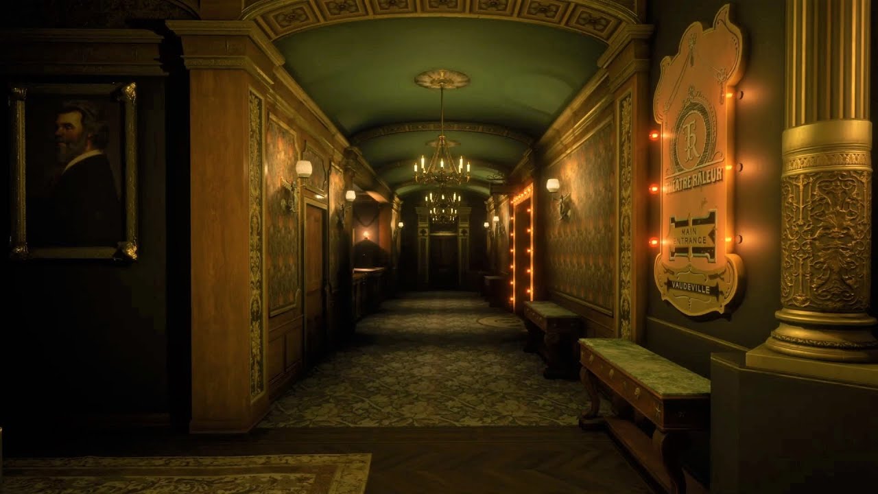 In The Hallway Of The Theater Hall - The Sounds Of Rain And Thunder