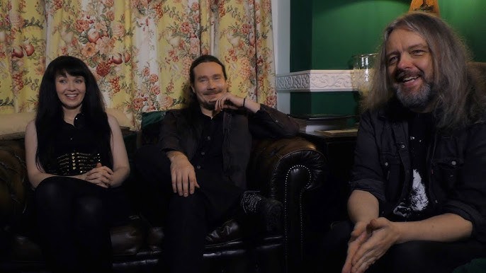 Tuomas Holopainen, Troy Donockley and Johanna Kurkela (AURI