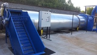 Сушилка барабанная с теплообменником видео Сушилка барабанная