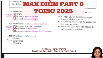 CHIẾN THUẬT LÀM BÀI TOEIC | READING PART 6