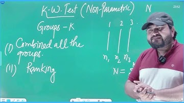Kruskal-Wallis (K-W) Test | Design of Experiment | ISS & RBI DSIM | Dr. Danish Ali Sir