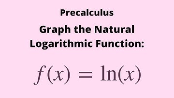 Precalculus: Graphing the Natural Logarithmic Function (the Domain, Range, Vertical Asymptote)