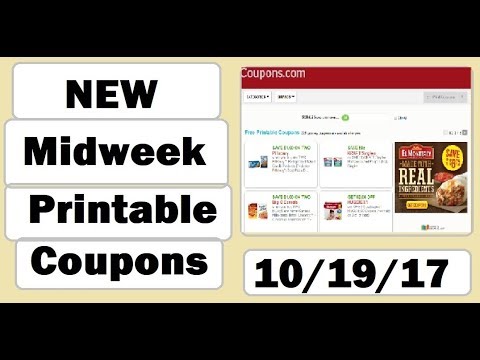 NEW Midweek Printable Coupons- CRAZY High Value Coupons!