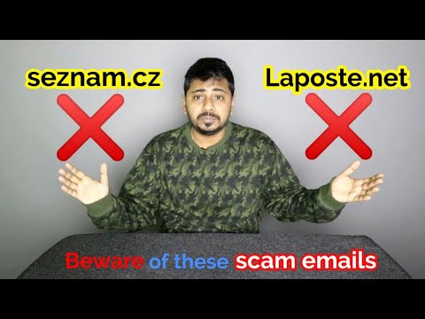 SCAM email | seznam.cz | Laposte.net