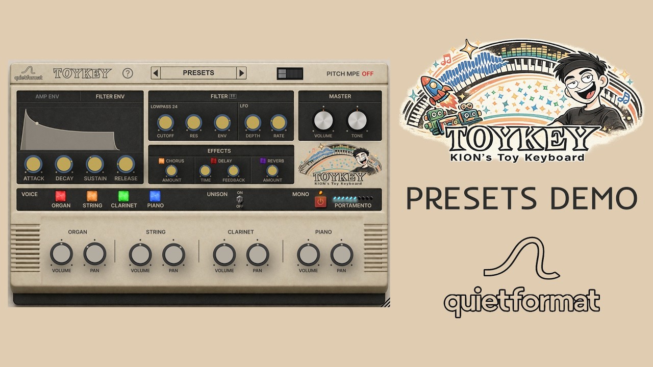 TOYKEY - Vintage Toy Keyboard Plugin (VST3 / AU / Standalone