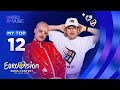 Eurovision 2024: MY TOP 12 (so far) [NEW🇫🇮🇱🇻]