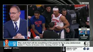Woj with the latest on OG Anonuby's and Josh Hart's status for the Knicks in Game 7