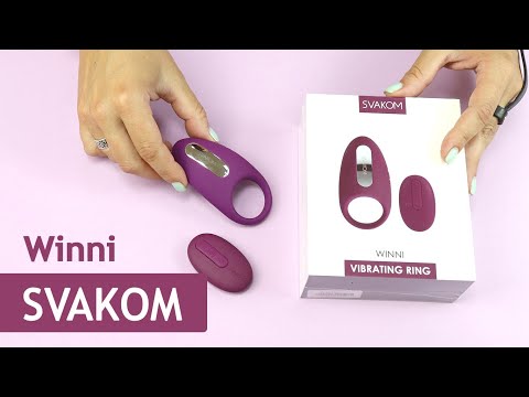 SVAKOM: Winni - эрекционное виброкольцо для члена с пультом управления и интеллектуальным режимом.