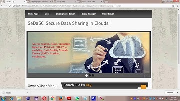 SeDaSC Secure Data Sharing in Clouds