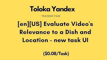 [en][US] Evaluate Video