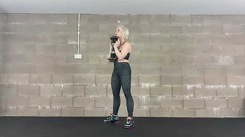 DB Goblet squat-paused