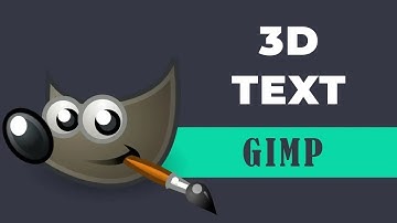 How to create 3D text in GIMP