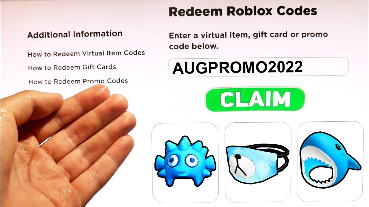 2022 *5 NEW* ROBLOX PROMO CODES All Free ROBUX Items in SEPTEMBER