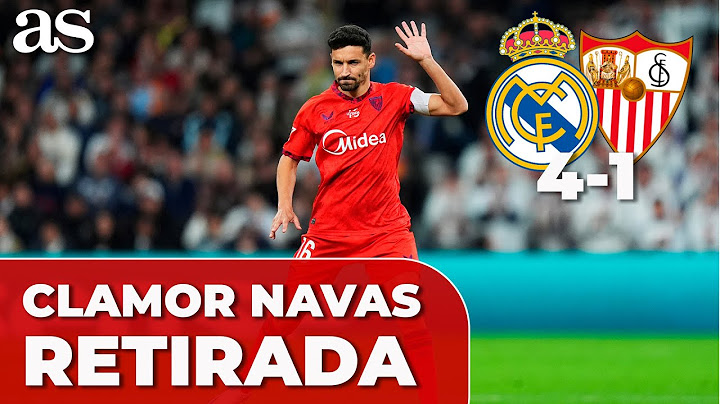 La OVACIÓN de BERNABÉU a JESÚS NAVAS en su RETIRADA | REAL MADRID - SEVILLA