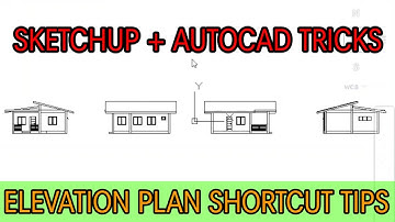 How To Make An Elevation Plan In Autocad Using Sketchup | Tagalog Tutorial