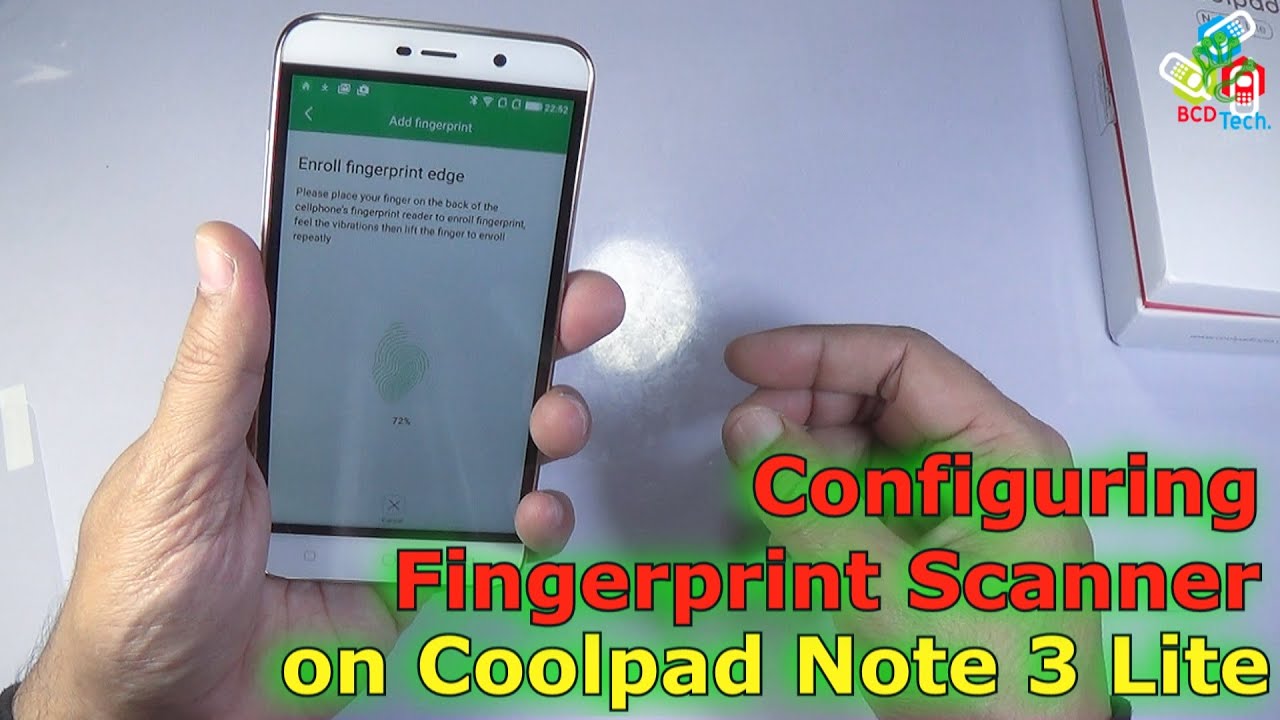 How to Configure  & Use Finger Print Scanner on Coolpad Note 3 Lite