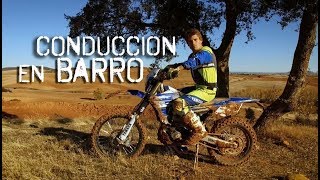 Motorcycle riding technique in mud