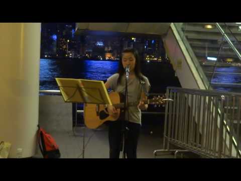 Cover 林二汶-至死不渝 @尖沙咀海旁Busking 2016.06.18