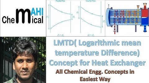 LMTD(Logarithmic Mean Temperature Difference) for Heat Exchanger area calculation@ChemicalMahi