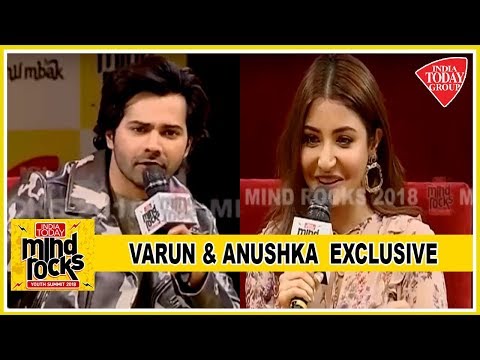 Varun Dhawan And Anushka Sharma Exclusive At Mind Rocks 2018