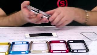 Sliding Metal Bumper Case For iPhone 5
