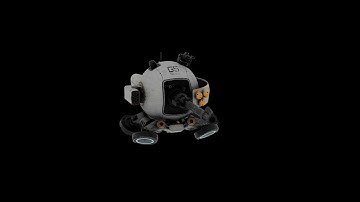 Drone Scout animation demo. Low graphic render. Unreal Engine store model.